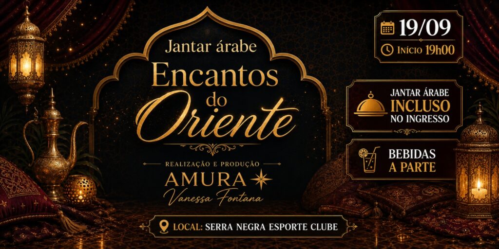 Jantar árabe - Encantos do Oriente